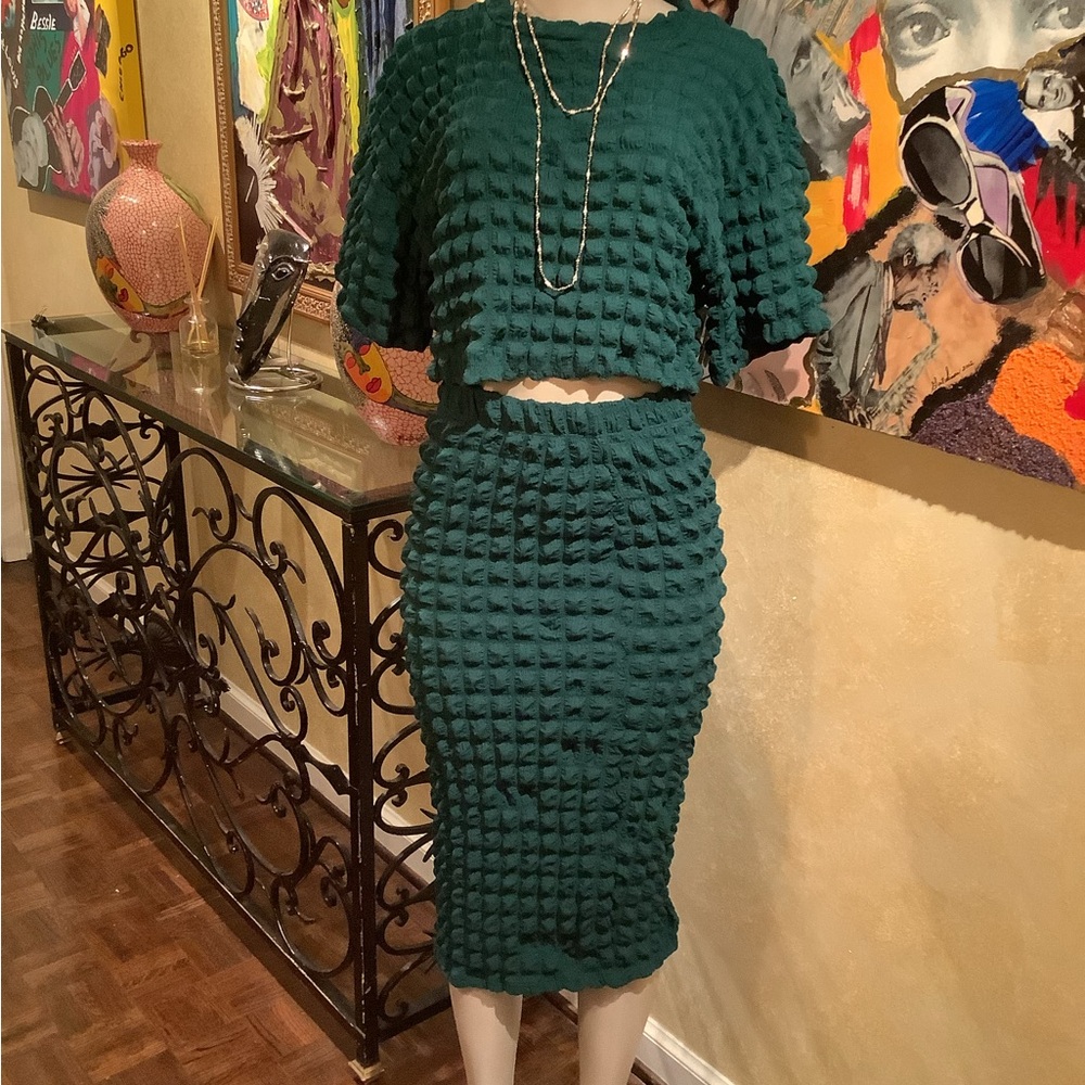 K Glam 2pc skirt set plus and missy.